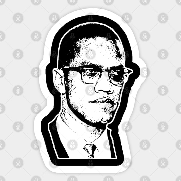 Malcolm x, Civil Rights, Black History Sticker by UrbanLifeApparel